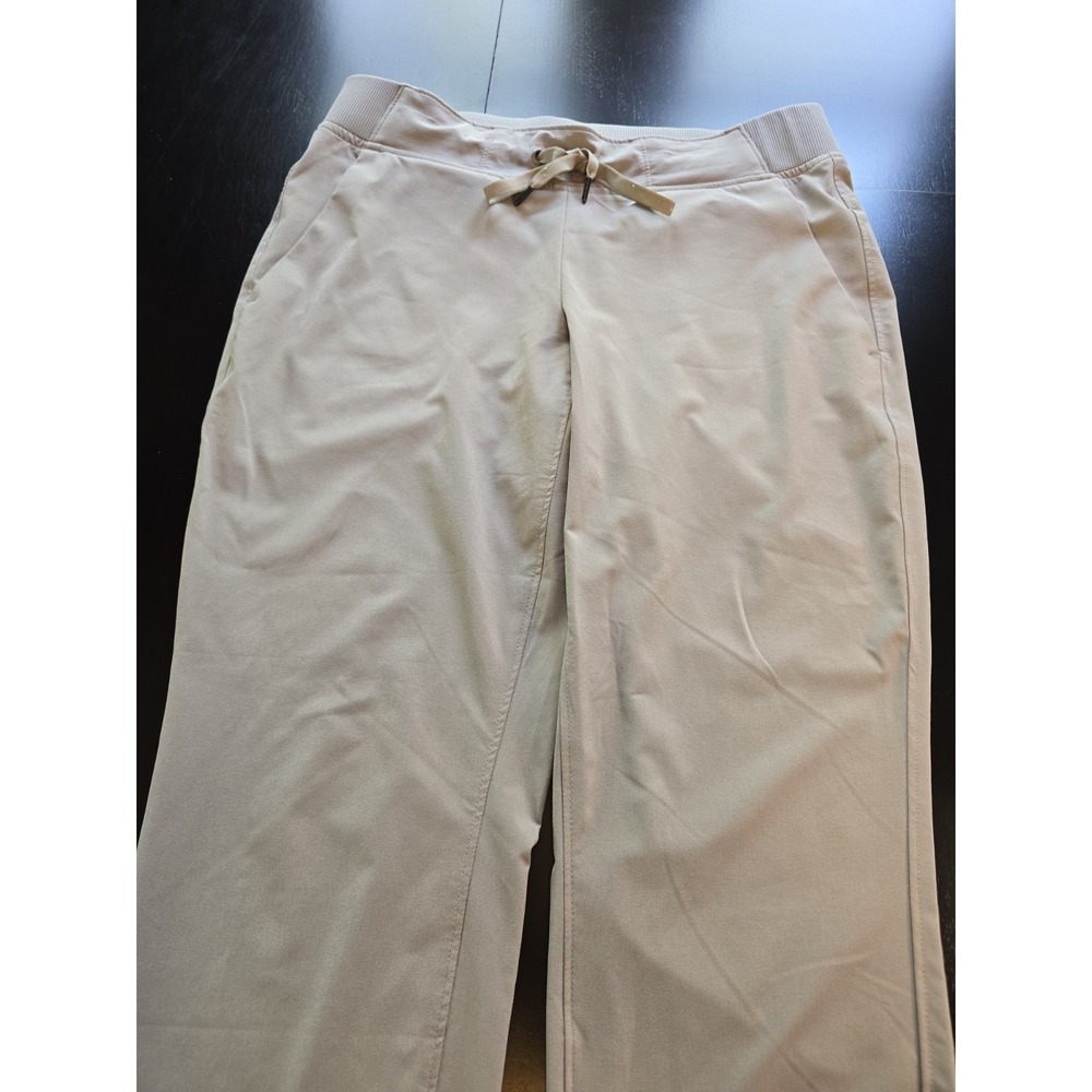 Athleta Midtown Ankle Pant 6P Petite Gray Khaki Travel Stretch Jogger 297748